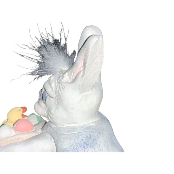 EASTER Bunny Rabbit with Easter Basket Eggs & Duck - Picture 6 of 8